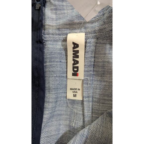Amadi Anthropologie Denim Rope Strap Mini Dress Women Medium Blue Chambray W - Picture 8 of 8